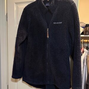 Seaside Women's Navy Fleece Jacket